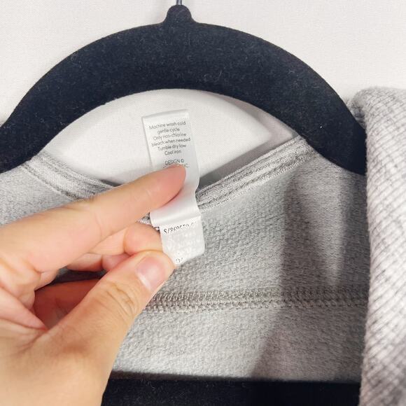 Athleta Girls Large 12 Heather Gray Open Front Cardigan Sweater Hoodie Modal - Picture 7 of 7